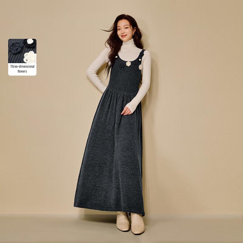 

Вязаное платье без рукавов в стиле ретро для женщин INMAN S