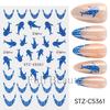 Nail Art Stickers Ins Red Lip Cherry Strawberry Y2K Sweet Cool Style Bow Digital Adhesive Nail Stickers