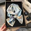 Small Silk Scarf Women's Spring and Autumn Thin Korean Version Versatile Thin and Narrow Long Scarf Tied Hair Temperament Square Scarf with Suit Shirt