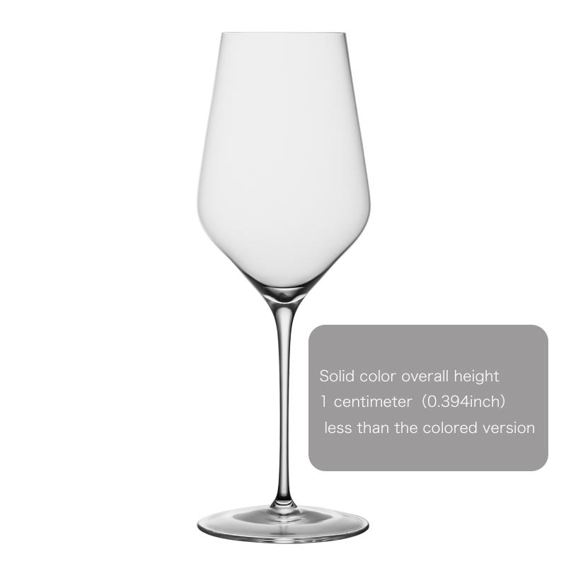 CRISON PREMIUM High end Crystal Glass Colored Rod White Wine Glass High Beauty High Foot Cocktail Glass 400ML