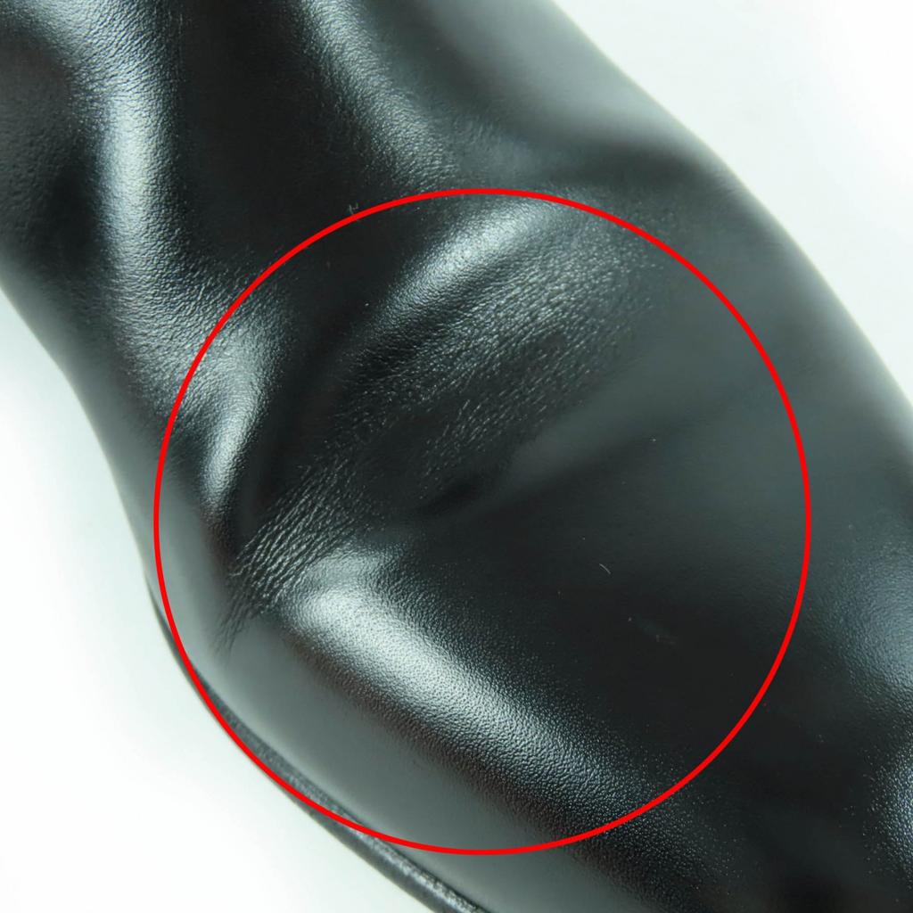 Great HERMES short boots Neo Kelly Buckle Leather black leather Women 36 Used