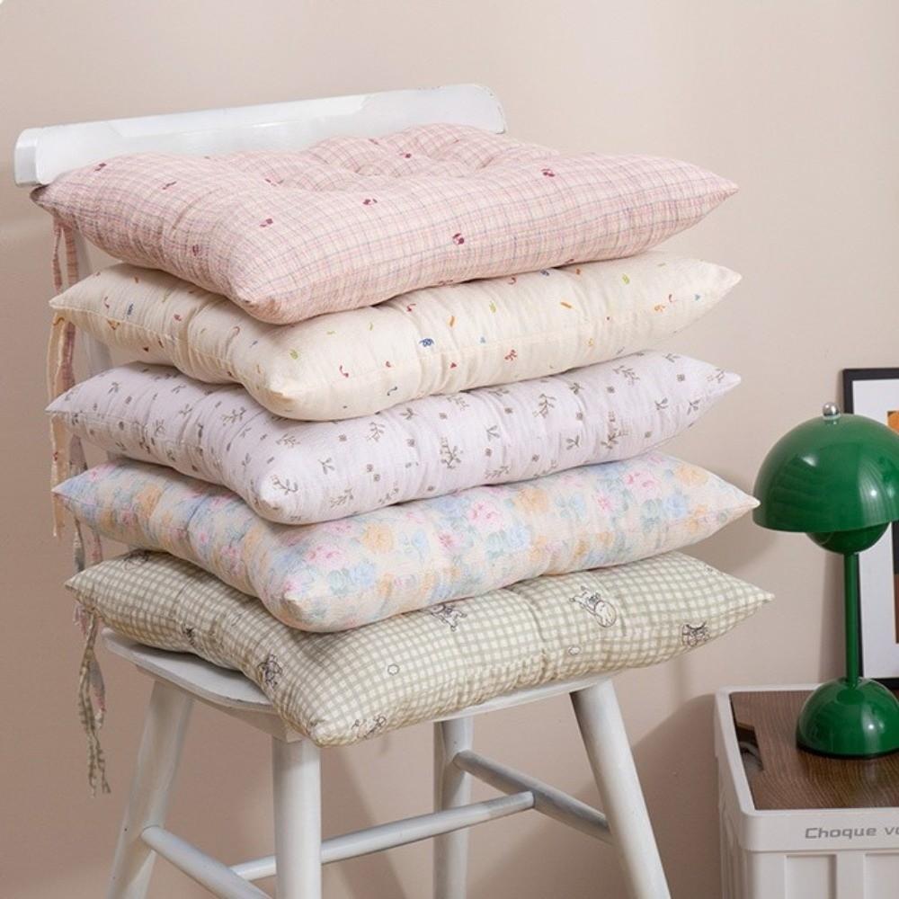 New Soft Tatami Cushion Floral Large Chair Cushion Thicken Square Pillow Cushion For Home Balcony Window