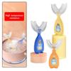Children 212y Ushaped Silicone Toothbrush Kid Baby Infant Oral Manual Cleaning