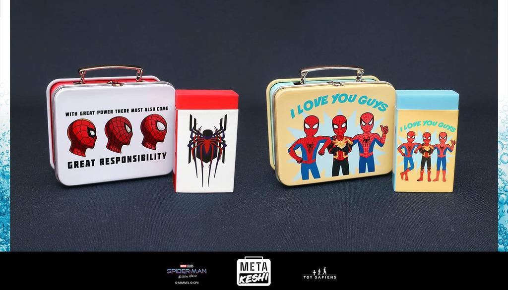 Metakeshi Spider-Man ze série No Way Home 1 z 5 x 7 x 3 cm 5 x 3 x 1 cm (Pole 10) Červená, Přibližně. (Plechové pouzdro), Cca. (Guma)
