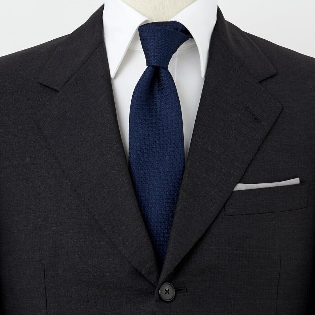 Ogier Silk Regular Yamanashi Solid Woven Made in Stylish Men's Tie, Style, Archive-Style Pattern, Japan, Gift, Business,