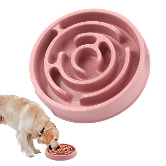 Slow Feeder Dog Bowl Slow Feeding Pet Bowl Maze Puzzle Bowl Prevents Choking Gulping for Dogs And Cats Healthy Eating