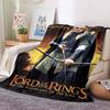 L-Lord of the Rings Movie Print Flannel Blanket Soft Warm Throw For Sofa Bedroom Home Decor Fantasy Film Fan Birthday Present