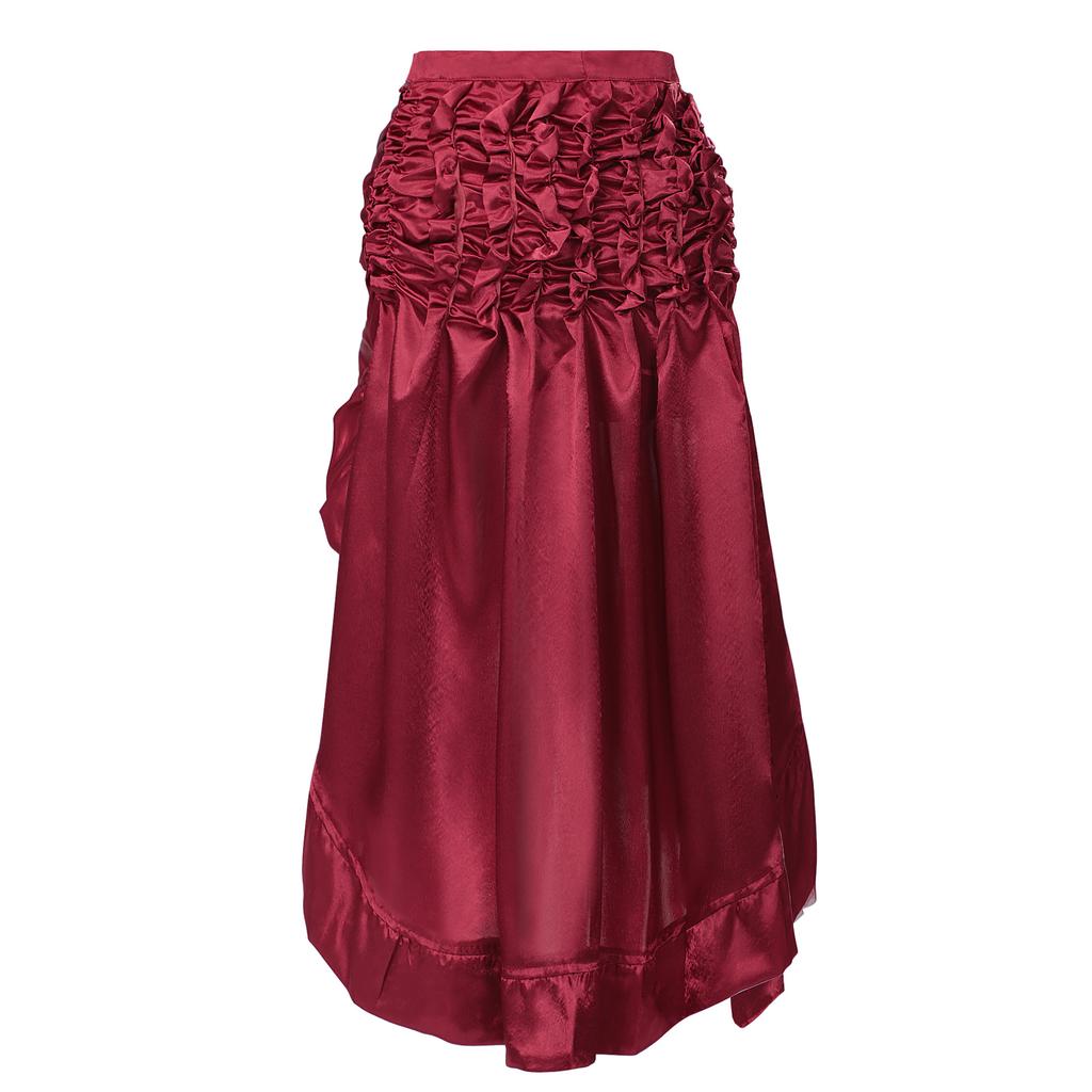 Plus Size Retro Gothic Crop Top Skirt For Women - Dance Skirt - Stylish Half Skirt