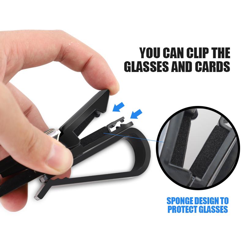 Car Glasses Clip Sun Visor Eyeglasses Sunglasses Holder Auto Interior Accessories For Alfa Romeo 4C 159 166 Giulia Giulietta 156