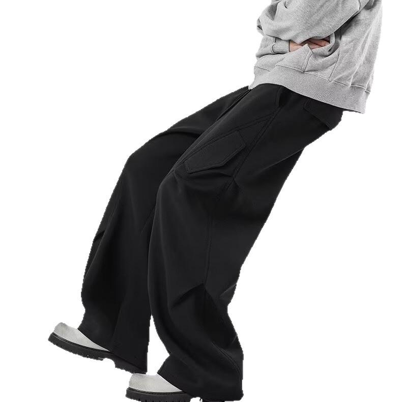 Scimitar Casual Pants Men's Autumn New Wide-footed Loose Sweatpants High-end Men's Casual Pants