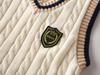 2026 Autumn Boys' Wool Vest: Baby Badge Personalized Sweater
