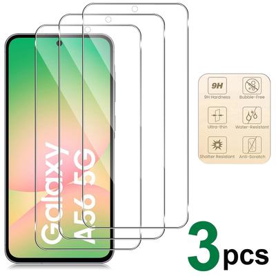 3 Stück HD Klar Gehärtetes Glas für Samsung Galaxy A16 A26 A56 A36 A06 4G 5G Displayschutzfolie
