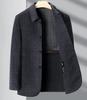 Men’s Double-Sided Wool Coat: Slim Fit, Cashmere Overcoat, Business Style for Autumn/Winter.