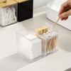 Stylish Cotton Covers Storage Holder with Sturdy Lid for Vanities Countertop Convenient for Swabs and Pad