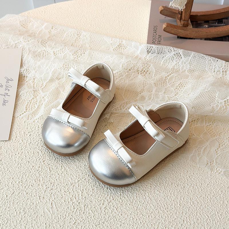 Girls' Mary Jane Leather Shoes - Spring/Autumn French & Japanese Style, Soft Sole, Toddler & Little Girl
