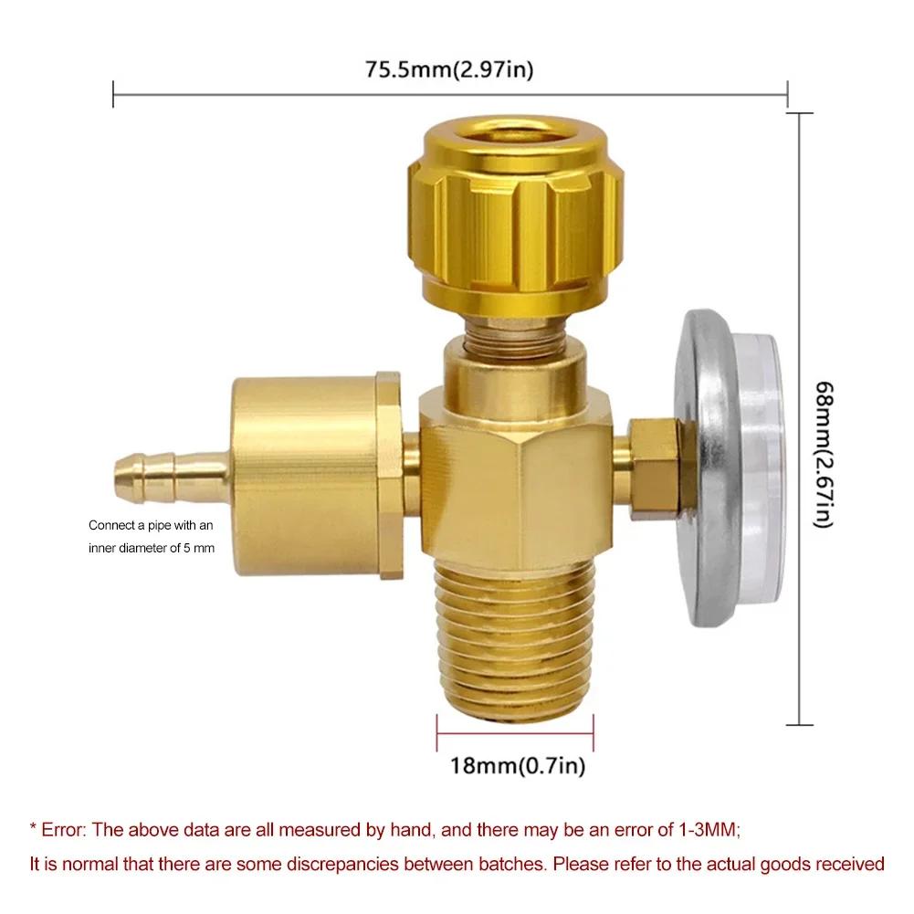 2L Welding Torch Steel Cylinder Oxygen Valve Handheld Welding Torch Oxygen Switch Valve All Copper Valve For Refrigeration