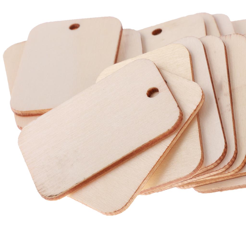 25x Wood Gift Tags Blank Wooden Tags for Wedding Decoration DIY Craft Card Making Embellishments Scrap Booking Decoupage Sign
