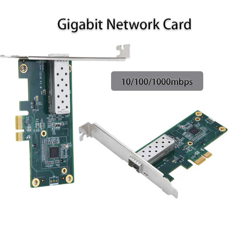 

Internet Splitter Game PCIE Card computer accessorie Fiber lan Card Fiber port SFP Gigabit Network Card 10/100/1000mbps Gigabit network adapter for PC