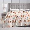 Cute Fox Blanket Super Soft  Throw Blanket Winter Adults Child Chair Sofa Bed Plane Travel Bedspread