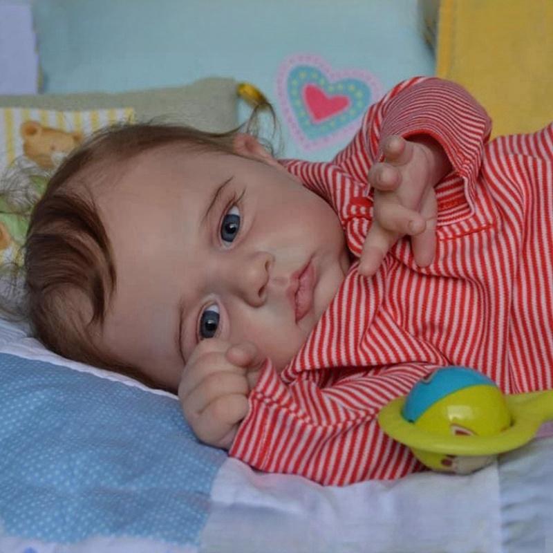 Schattige Realistische Reborn Baby Poppen Cameron Cosplay Jongen 24'' 60 cm Stoffen Lichaam Pasgeboren Pop Handgemaakt 3D Geschilderde Huid Rebirth Poppen voor Kinderen Speelkameraadje Speelgoed