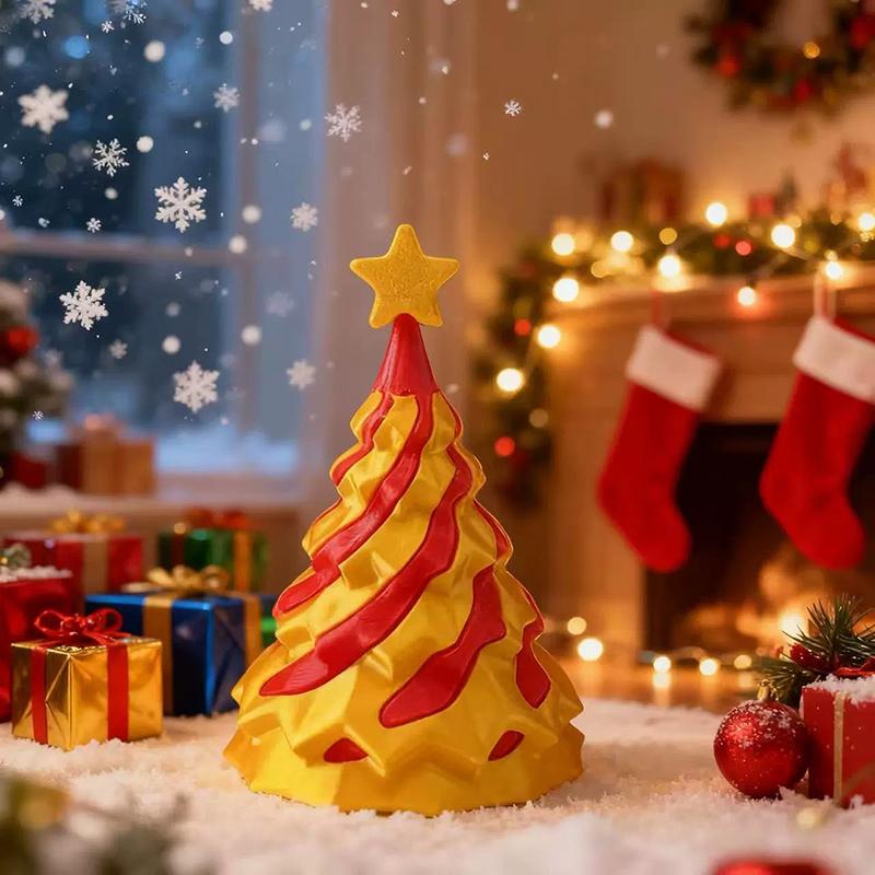 Tweekleurige 3D Geprinte Spiraal Kerstboom Speelgoed Creatieve Wervel Kegel Stressverlichting Cadeau Voor Kinderen Vakantie Decoratie Kerstcadeau