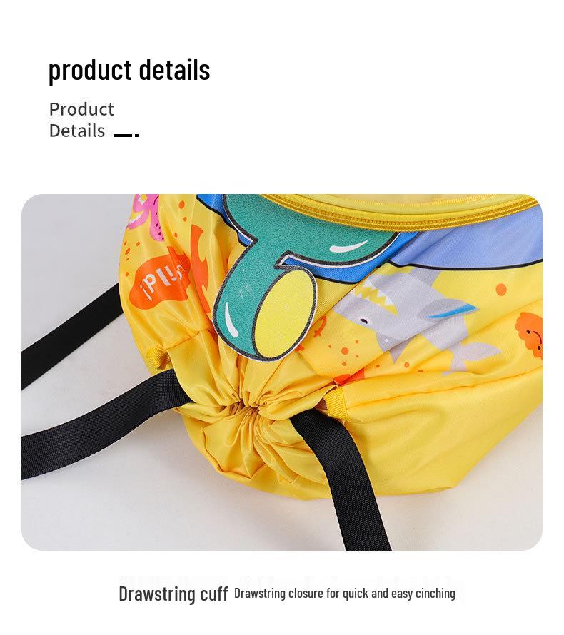 Cute Cartoon Waterproof Children's Swim Backpack with Dry/Wet Separation