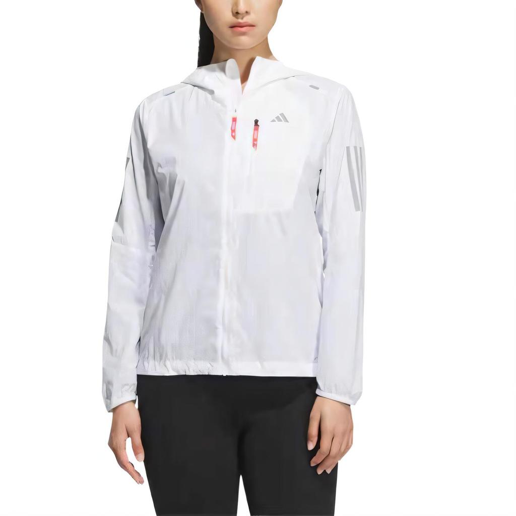 Adidas Comfortable Simple Stylish Versatile Hooded Jacket Women Jackets White KB9125