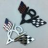 Chevrolet Dodge JEEP Rear Decal V8 Flag Metal Car Sticker
