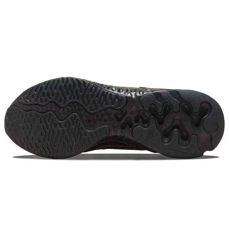 Nike Renew Run 2 Black Metallic Gold Men Sneakers Dark-Smoke-Grey CU3504-010