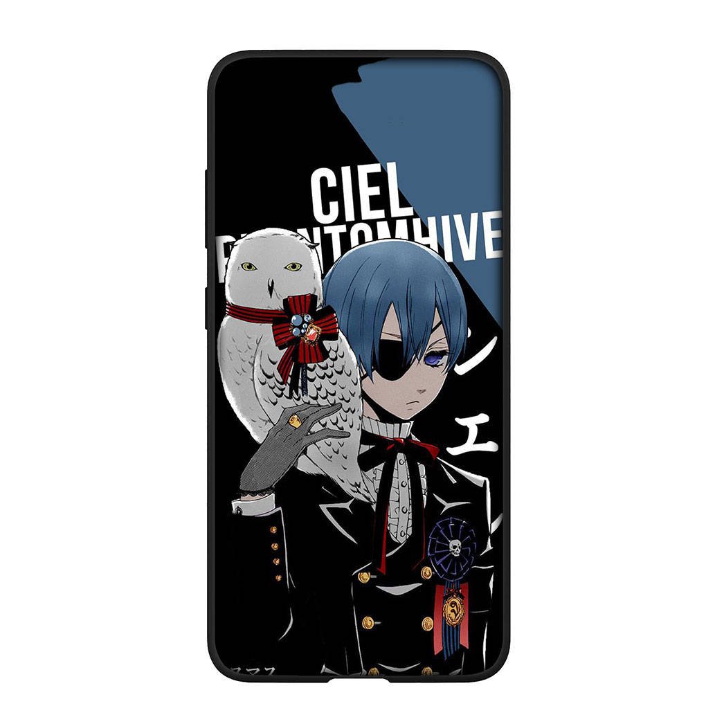 Phone Case for Samsung Galaxy S25 S24 S23 iPhone 16 15 Xiaomi Redmi Note 14 13 12 16E X 8 11 Pro Max OPPO Moto Huawei A05 A16 Anime Black Butler Cover
