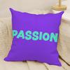 Motivational Slogan PPassion Pillow Case Natural Linen DoubleSided Printing Sofa Home Decor Cushion Cover