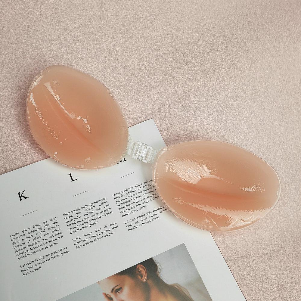Silicone Invisible Bra with 4x Push-Up and Nipple Cover