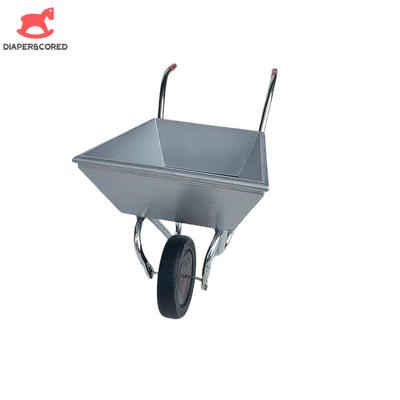 1/12 Dollhouse Simulation Metal Garden Farm Cart Model Dollhouse Furniture Decoration Dolls House Accessories Pretend Play Toys
