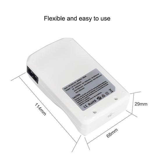 PALO LCD Display 4 Slots Smart Rechargeable Battery Charger For AA AAA Ni-Cd Ni-Mh Rechargeable Batteries