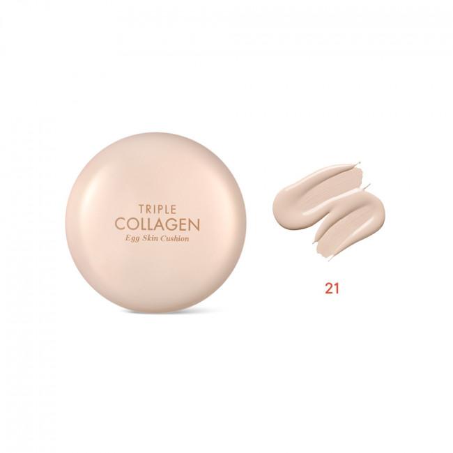 TONYMOLY Тройной коллаген Кушон для кожи как яйцо 15 г #1 Skin Beige