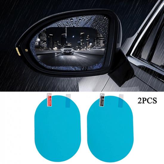2 шт. Пленка на зеркало заднего вида автомобиля, водоотталкивающая, противотуманная, защитная наклейка