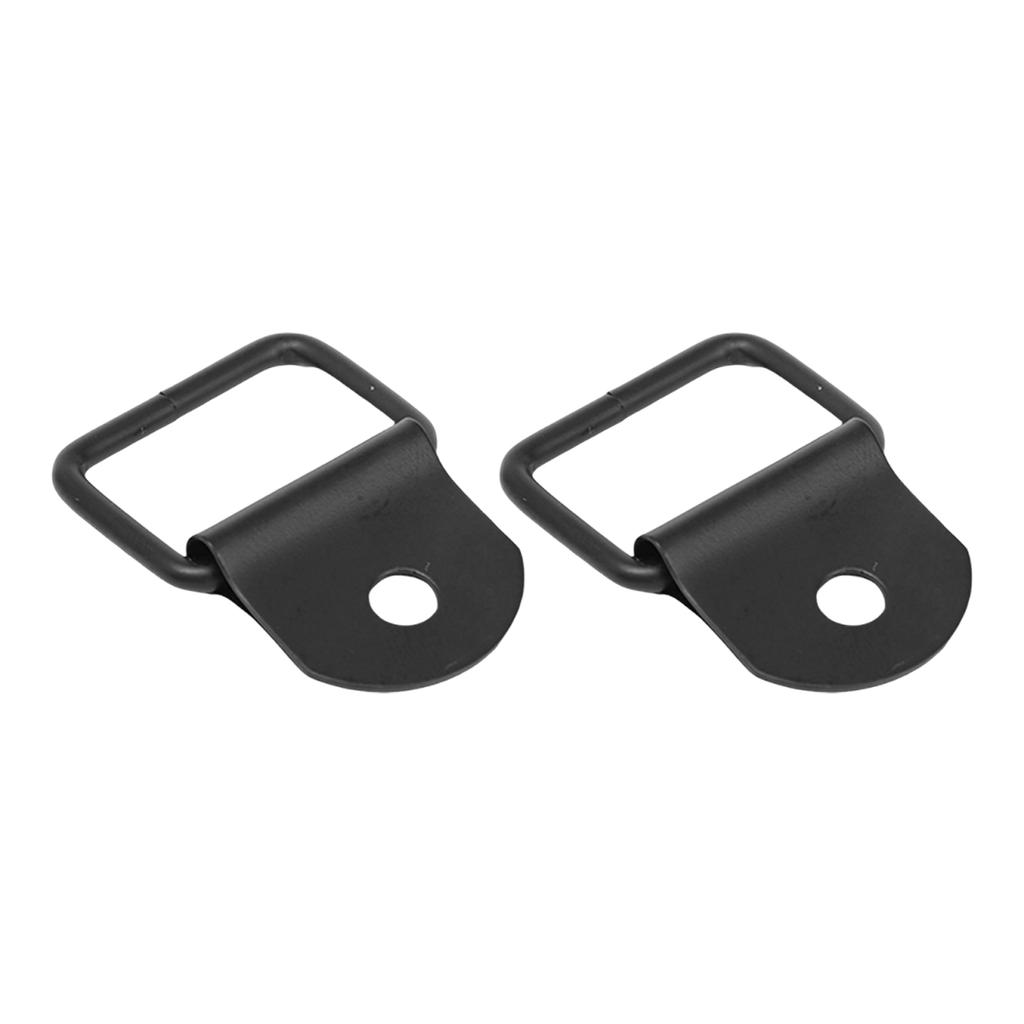 D-Shaped Pull Ring Heavy Duty Black Finish Single-Hole Semi-Circular Iron Buckle for Cargo Trailer Truck Traction Anchor Point