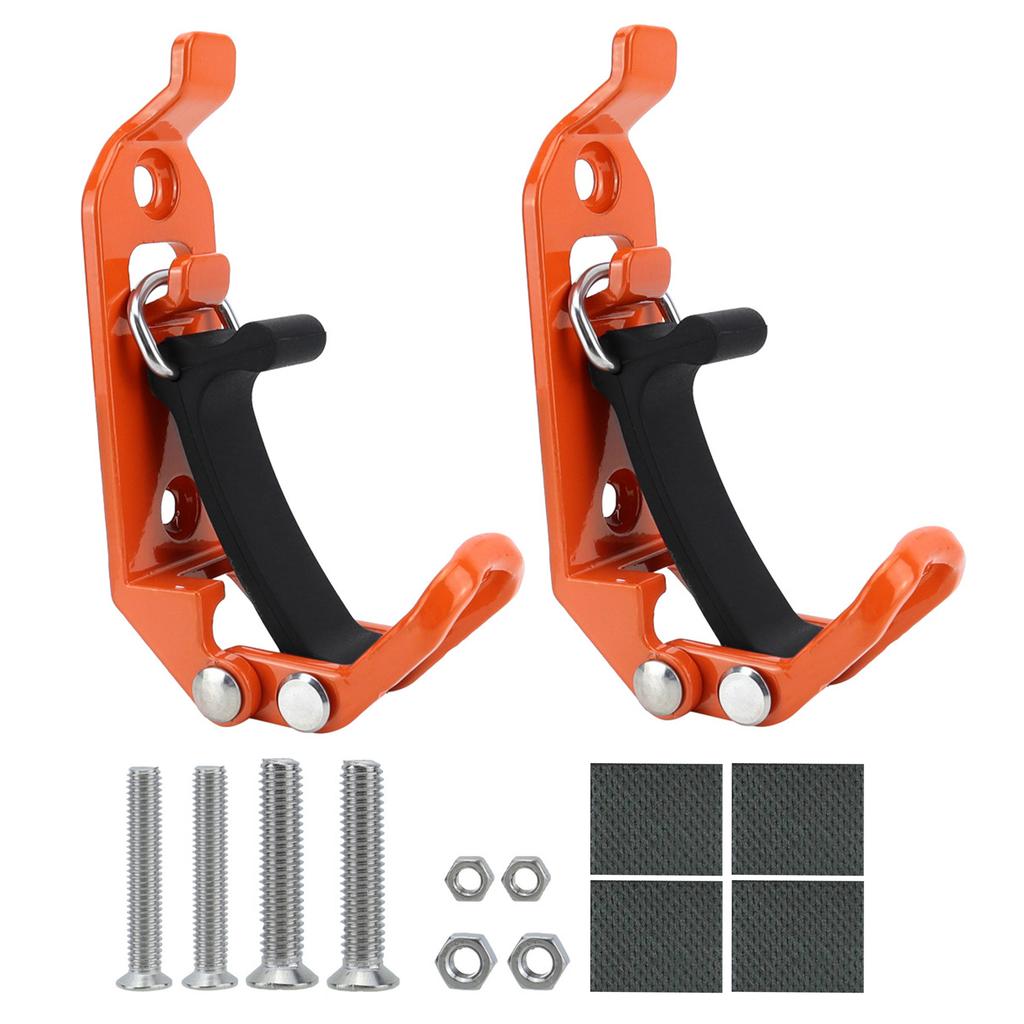 2pcs Heavy Duty Metal Rubber Clamp for Digging Implement Hatchet Water Pipe Adjustable Anti Slip Tool Holder with Non