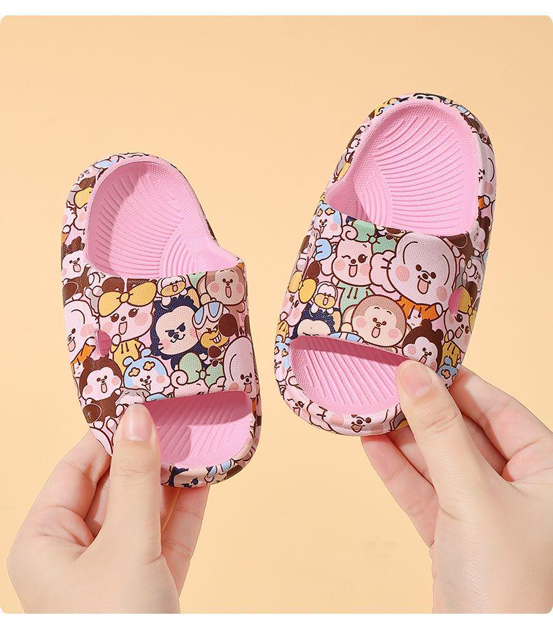 Babudou Kinder Sommerschuhe - Bedruckte Indoor-Sandalen für Kleinkinder und Kinder