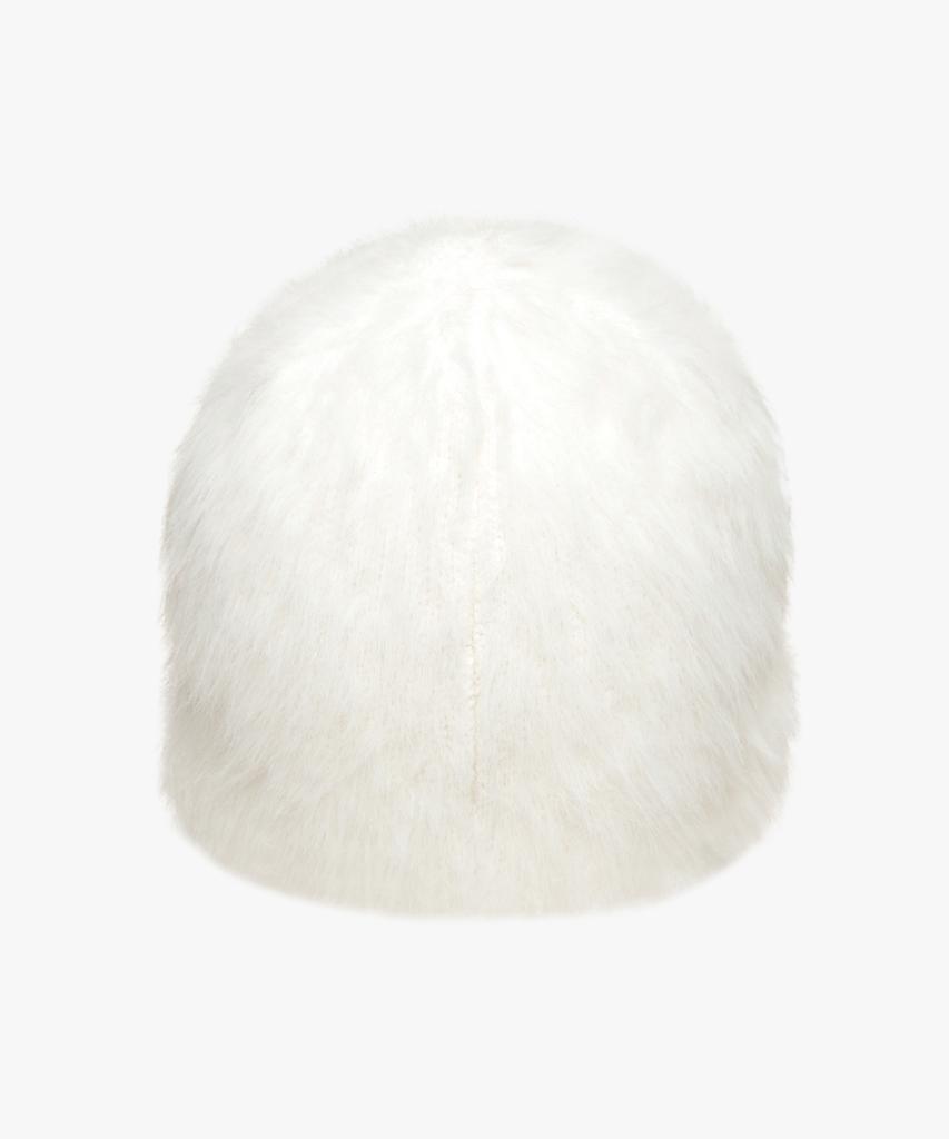 LMC Hairy Uncuffed Beanie White