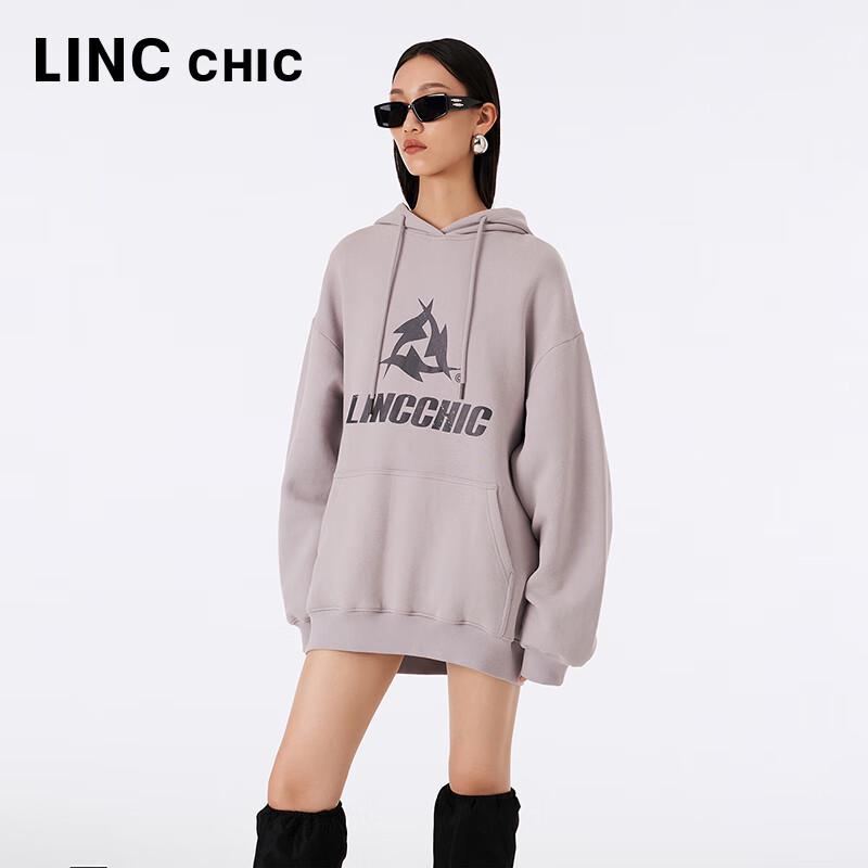 Jinyujie Women's Relaxed Fit Long-Staple Cotton Hooded Sweatshirt
