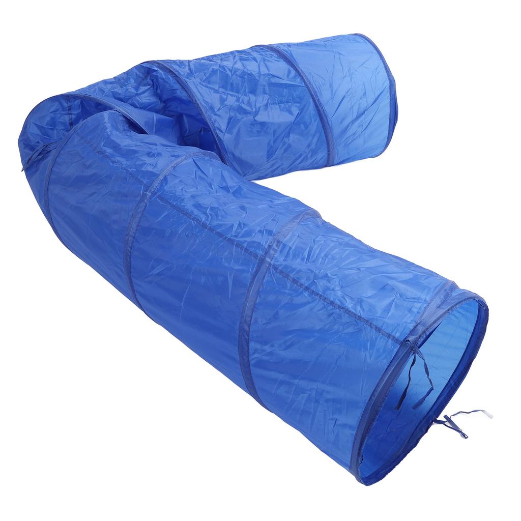 Dog Agility Tunnel Foldable Sturdy Skills Exercise Cat Pet Training Tunnel with Carry Bag for