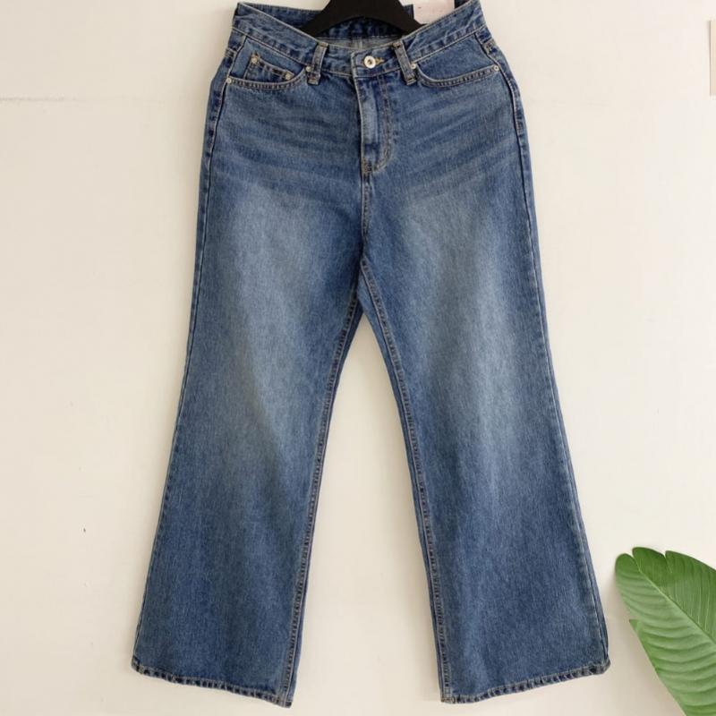 Honey J Skier Semi Bootcut Wide Denim Pants 2 Color