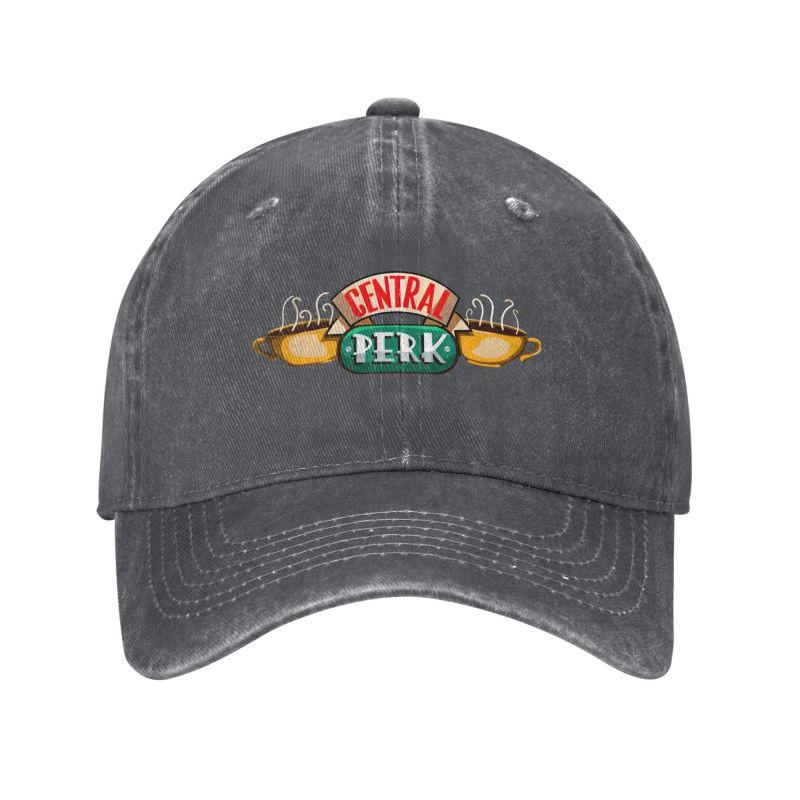 Central Perk Friends Print Baseballkappe Used Look Gewaschen Verstellbare Snapback Kappe Unisex Outdoor Reise Sport Sonnenschutzmütze