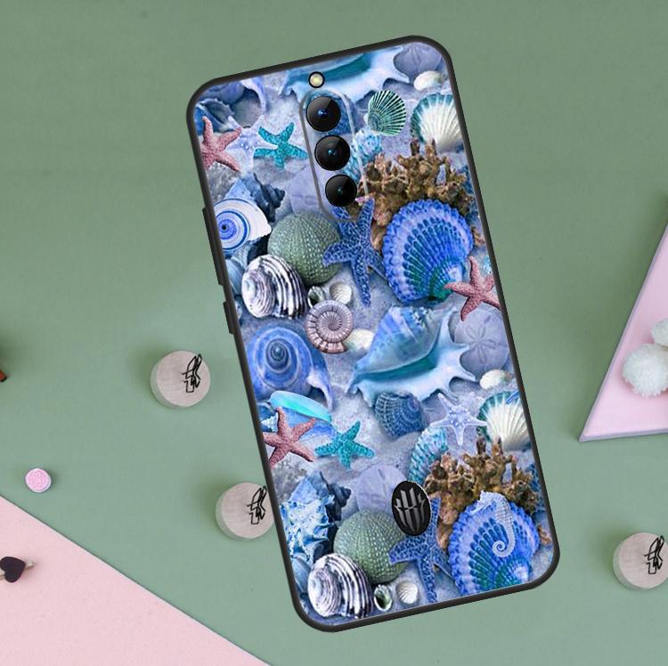 Sea Shells Case For Red Magic 10 9 8 Pro Plus 6 6S 7S 7 Pro 5G 6R RedMagic 10S 8S 9S Pro Plus Cover Red Magic 6Pro