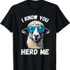 Lustiges Schaf Ich kenne dich Herde Mich- T-Shirt Schafsliebhaber Landwirt T-Shirt