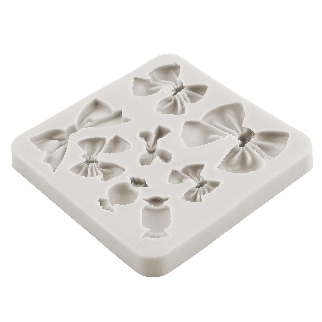 Bow Silicone Mould Bows Fondant Moulds DIY Cake Decorating Tools Cupcake Topper Candy Resin Clay Mould Chocolate Gumpaste Moulds
