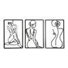 Abstract Women Portrait Metal Wall Art, Durable Wall Decor 3D Artwork Home Ornament Housewarmings Gift for Study Room