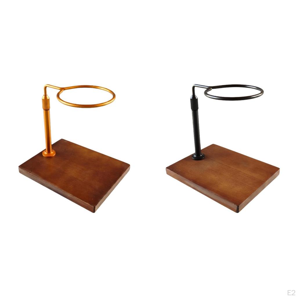 Coffee Holder with Adjustable Height And Wooden Base for The Kitchen