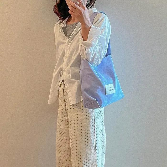 [Agnes Project] Peanut Tote Bag (Ver.2)_IceBlue